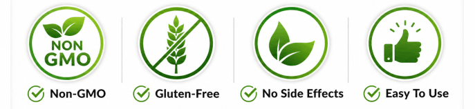 ✔ Non-GMO | ✔ Gluten-Free | ✔ No Side Effects | ✔ Easy To Use